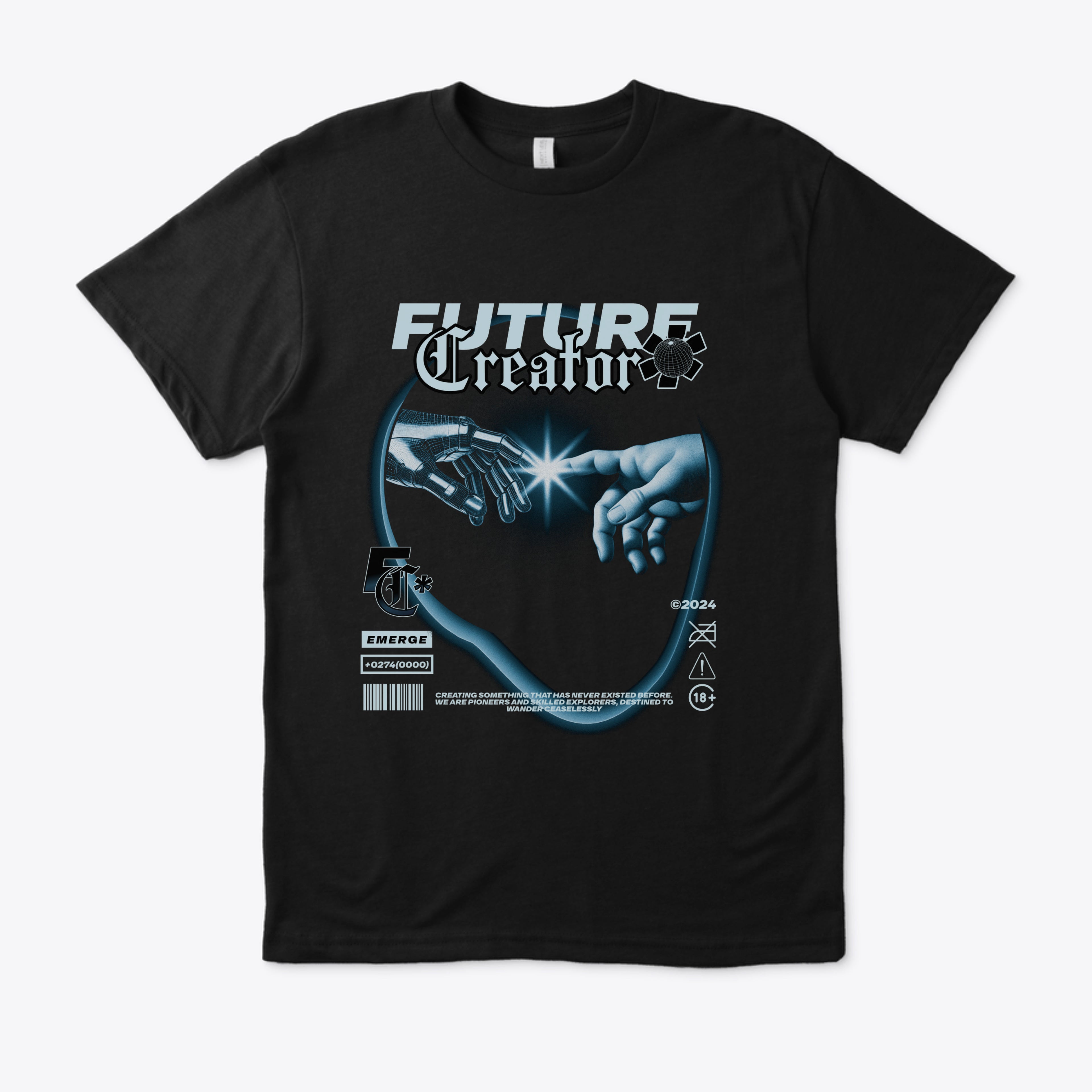 T-shirt noir *futur*