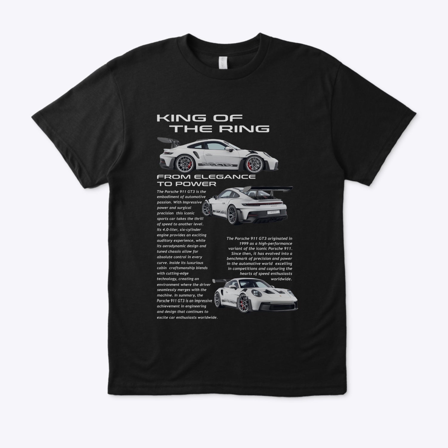 T-shirt noir *porsche*