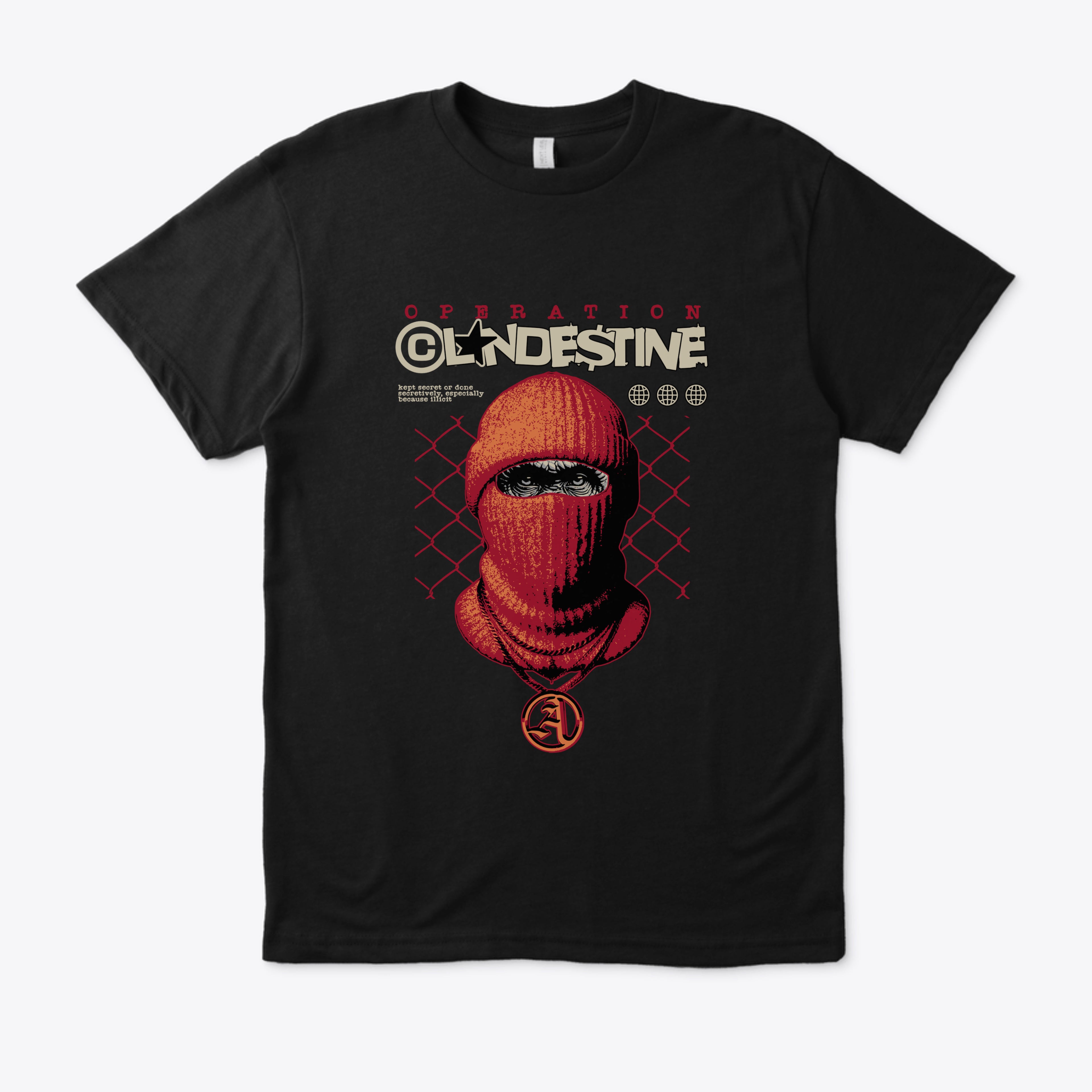 T-shirt noir *clandestin*