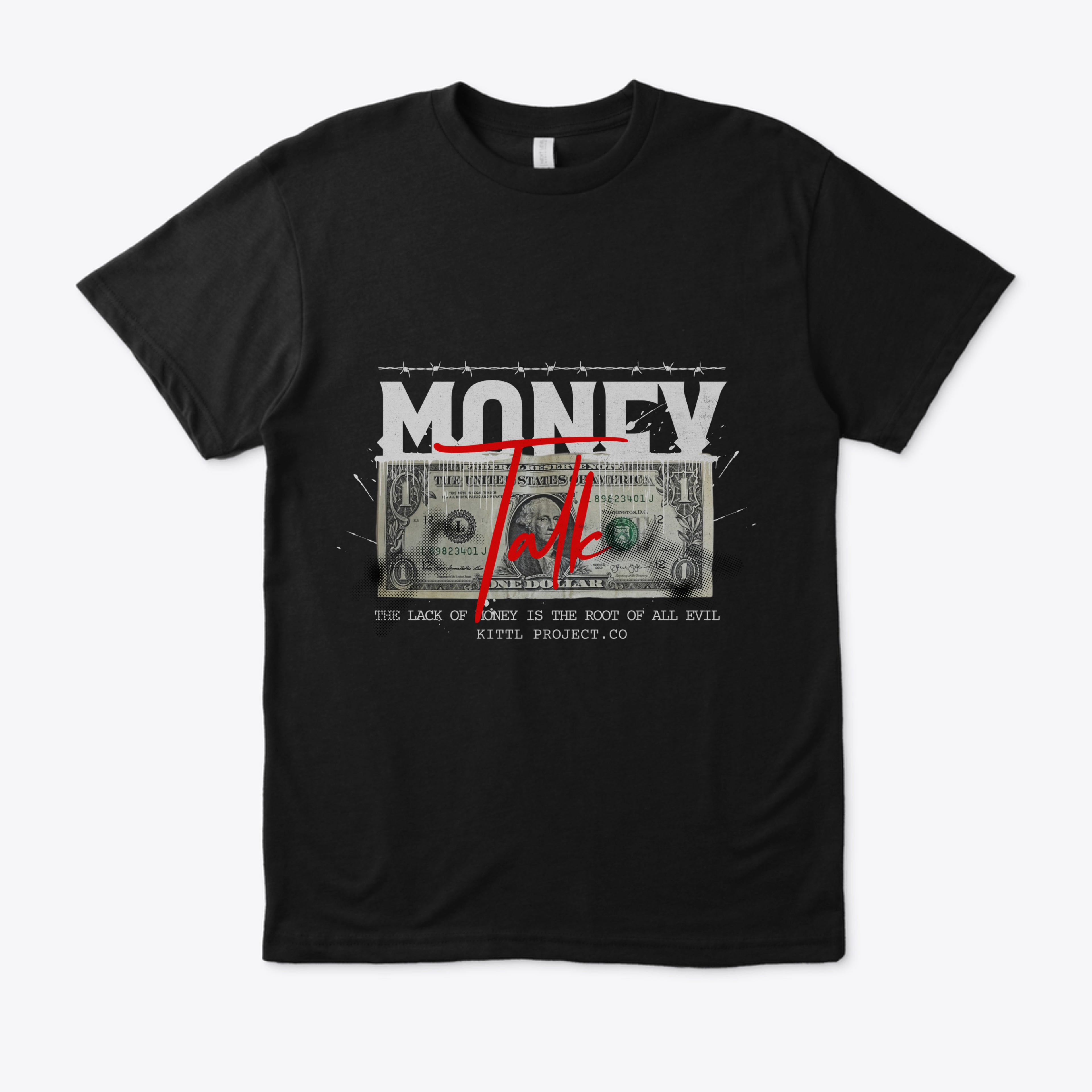 T-shirt noir *money talk*